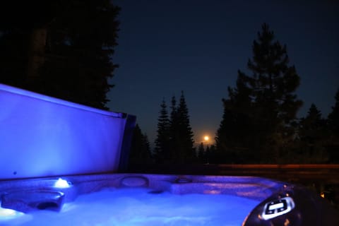 HOT TUB: Enjoy a relaxing soak after a day of fun adventures