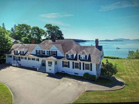 Maine waterfront estate looking south toward Bar Harbor/Cadillac Mountain/Acadia