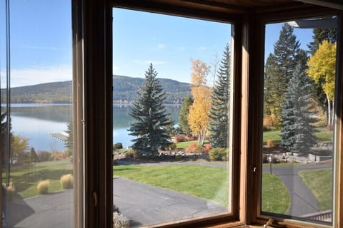 View of Whitefish Lake from the Primary Bedroom and Bathroom