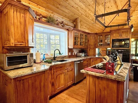 Kitchen with beautiful new counters