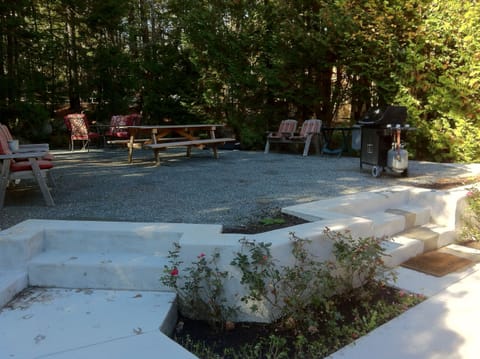 Patio with Weber grill