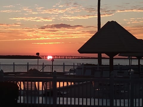 sunrise outside patio