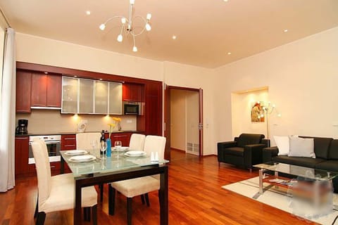 Living room with kitchen