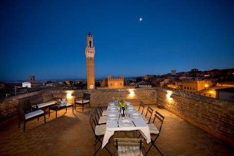 Outdoor banquet area
