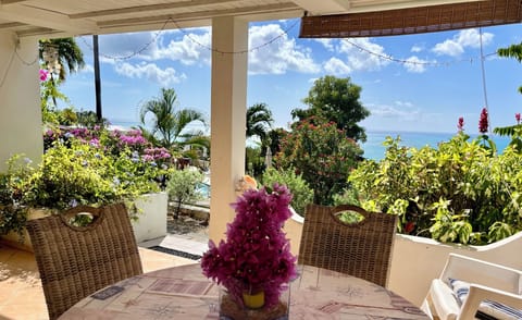 The spacious veranda