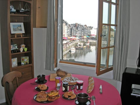 Breakfast on Vieux-Bassin. All these artisan goodies within 5 minutes'walk.