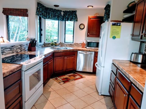 Kitchen with all the gadgets and appliances of home