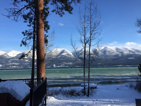 On Skidoo Bay, Winter 2015. Flathead Lake does its best North Atlantic whitecaps