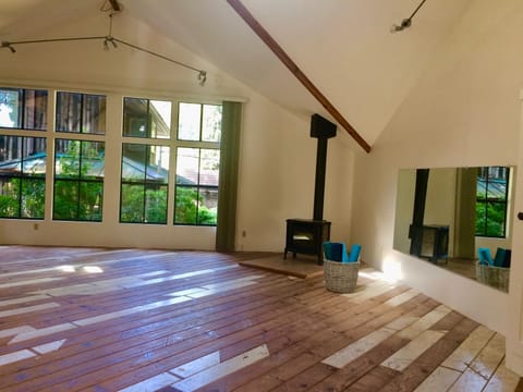 Yoga studio and game room upstairs