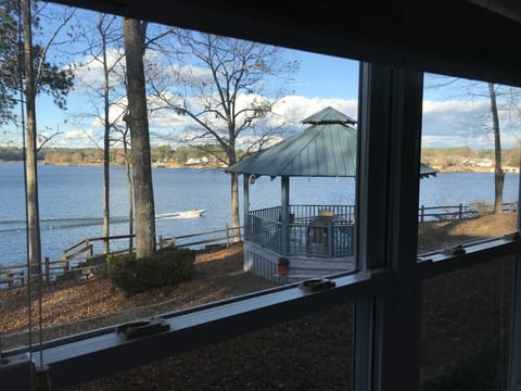 View from Lakeview primary bedroom window