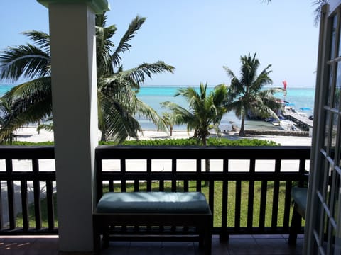 Balcony view of ocean