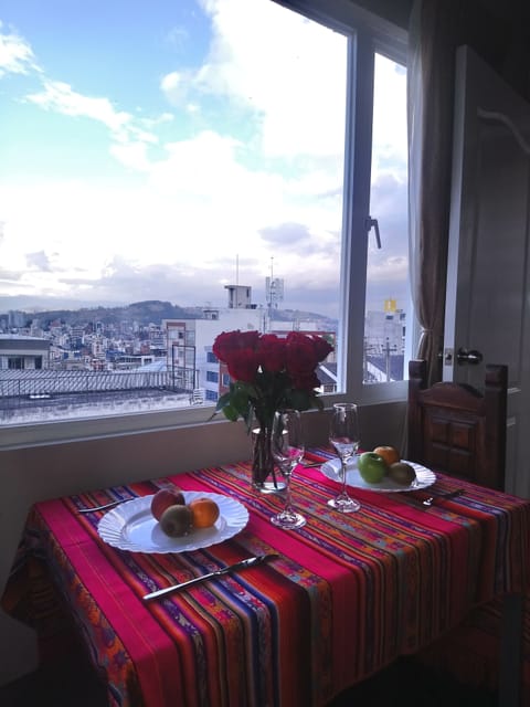 Dining on the slopes of volcano Pichincha in the middle of Quito!