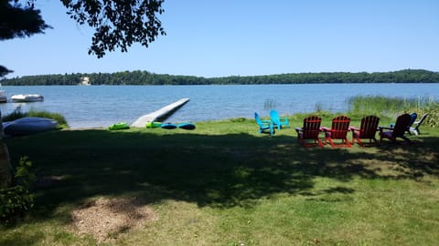 Your dock and Adirondack chairs