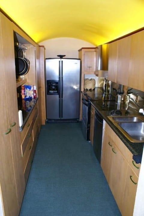 A well appointed Galley style kitchen.  