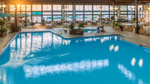 Indoor pool, outdoor pool