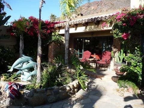 Front of Casa Mac Donald overlooking Pacific Ocean