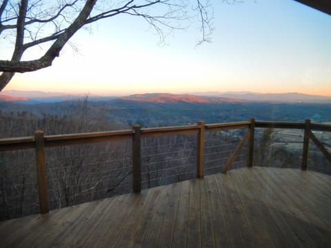 The stunning view from Villa Nirvana's wrap around Sky Deck.