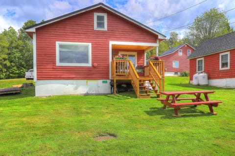 New larger covered deck