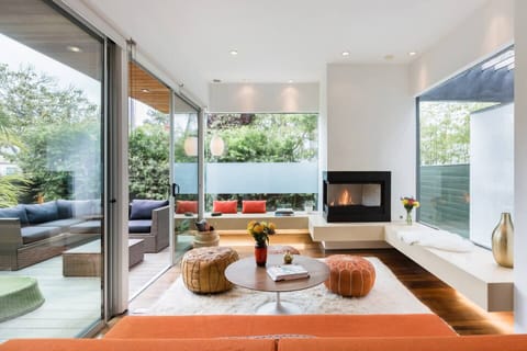 Livingroom, indoor Fireplace, Terrace
