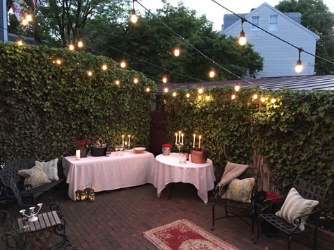 Private rear courtyard