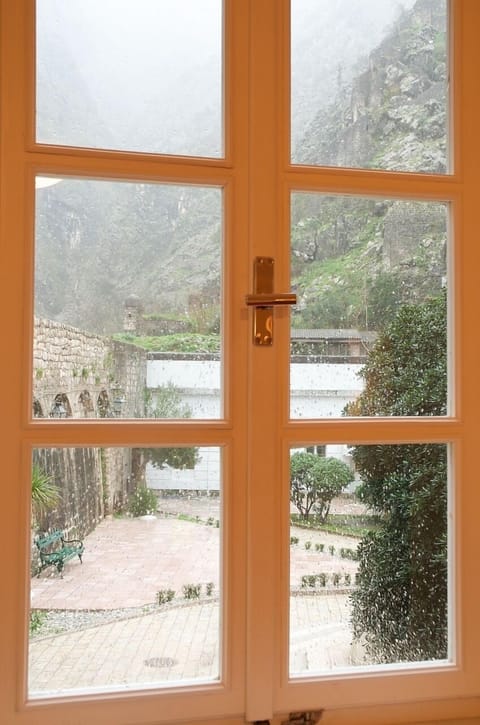 View towards the square and castle-from livingroom