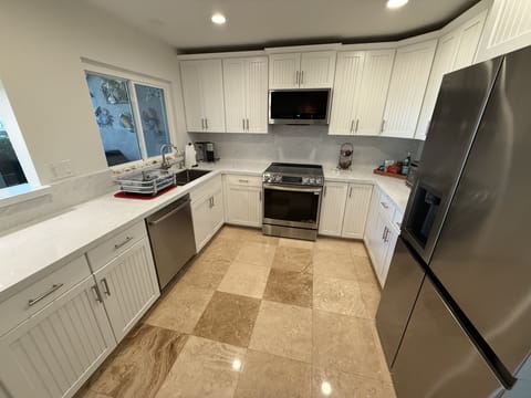 Fully stocked kitchen