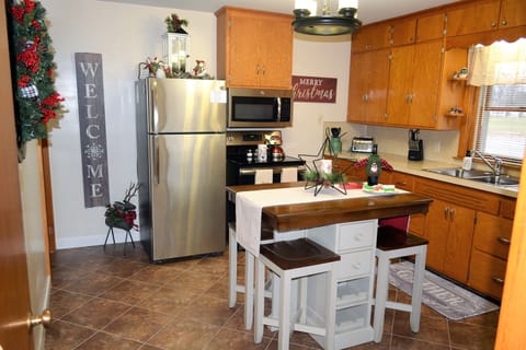 Viola's kitchen during Christmas and New Year's!