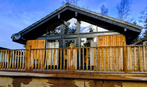 Front of the Snug, with private decking area