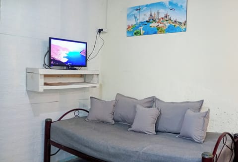 Classic Apartment, 1 Bedroom, Non Smoking, Private Bathroom | Living area | 32-inch Smart TV with satellite channels, fireplace