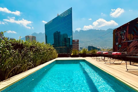Outdoor pool, cabanas (surcharge), sun loungers