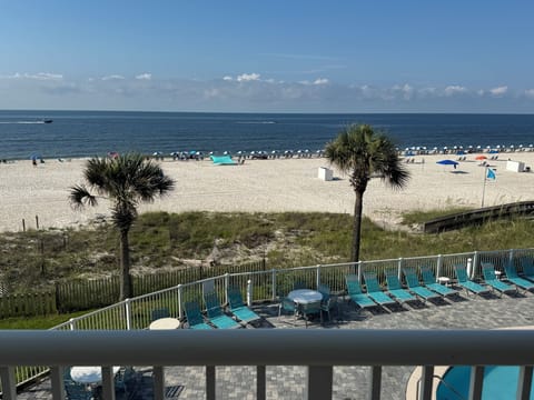 Beach view from the balcony