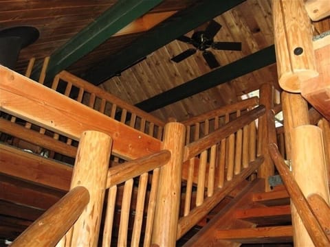 log staircase