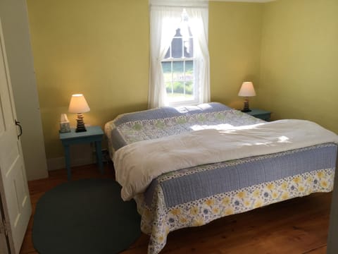 The 1st floor masterbed room with a king size bed.