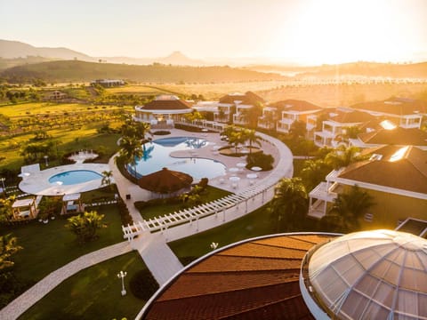 Indoor pool, outdoor pool, pool umbrellas, sun loungers