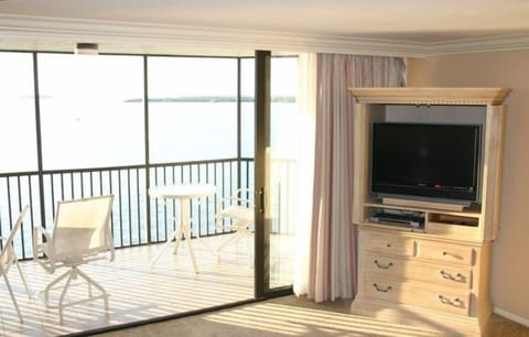 New HDTV/ DVD and Patio.  The Condo is a Large, 1400 sq. ft. Unit