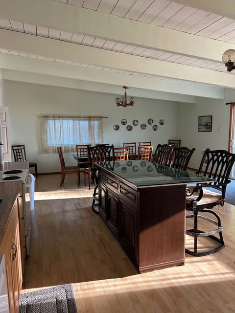 Island seating in very large kitchen