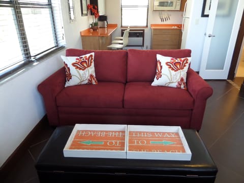 A modern space perfectly suited so close to the beach & boardwalk!