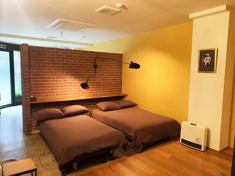 The Moon Room. This is the view of the bedroom as you enter the space.