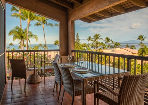 Enjoy spectacular ocean panoramas from the condo's main lanai!