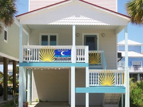 The front of this private home