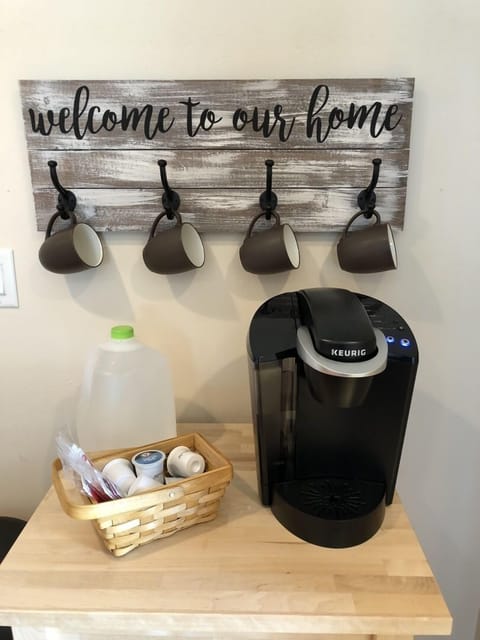 Enjoy a morning cup of coffee before starting your busy day.