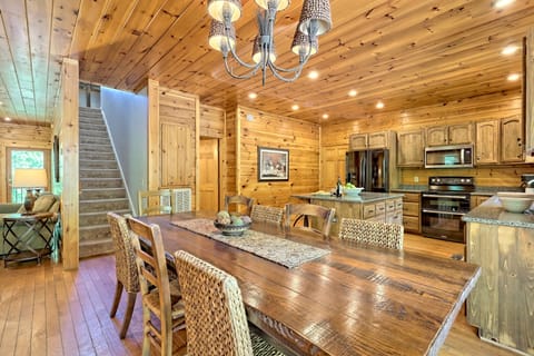 New dining table ready for memory making.