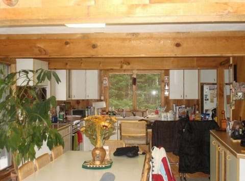 Large dining room and spacious kitchen