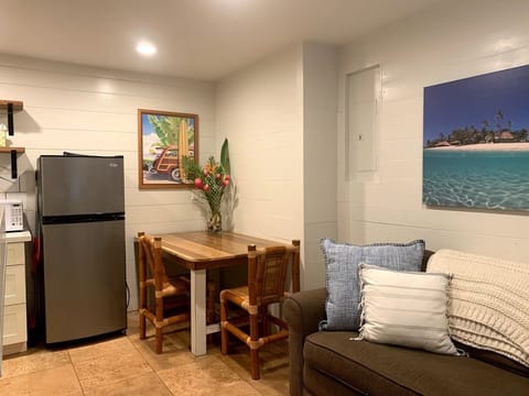 Front living space, with twin sleeper sofa