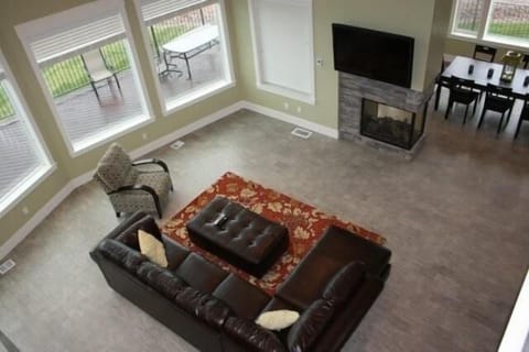 Loft looking down onto the main floor
