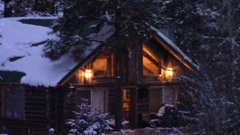 Cozy evening at the cabin