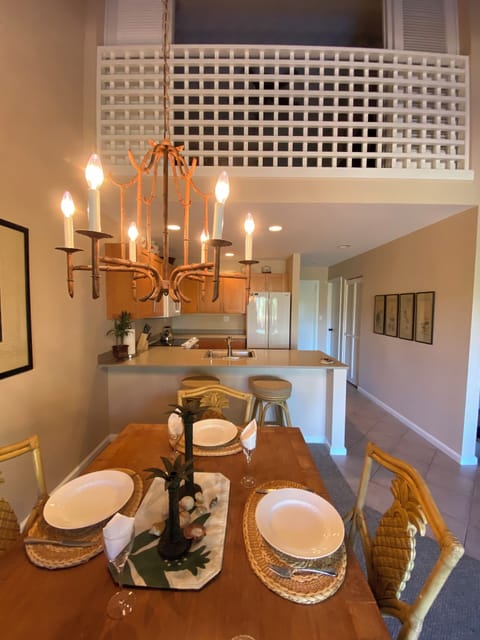 The primary bedroom, above the main living spaces can be closed off.
