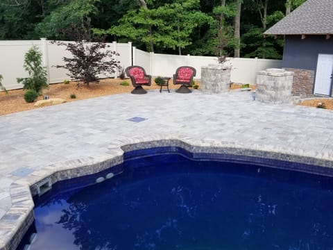 Sitting area at the pool