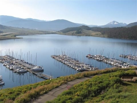 Stunning view of Lake Dillon from the balcony