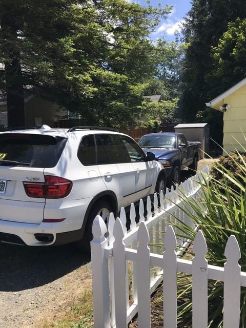 Room to Park two vehicles in the driveway.